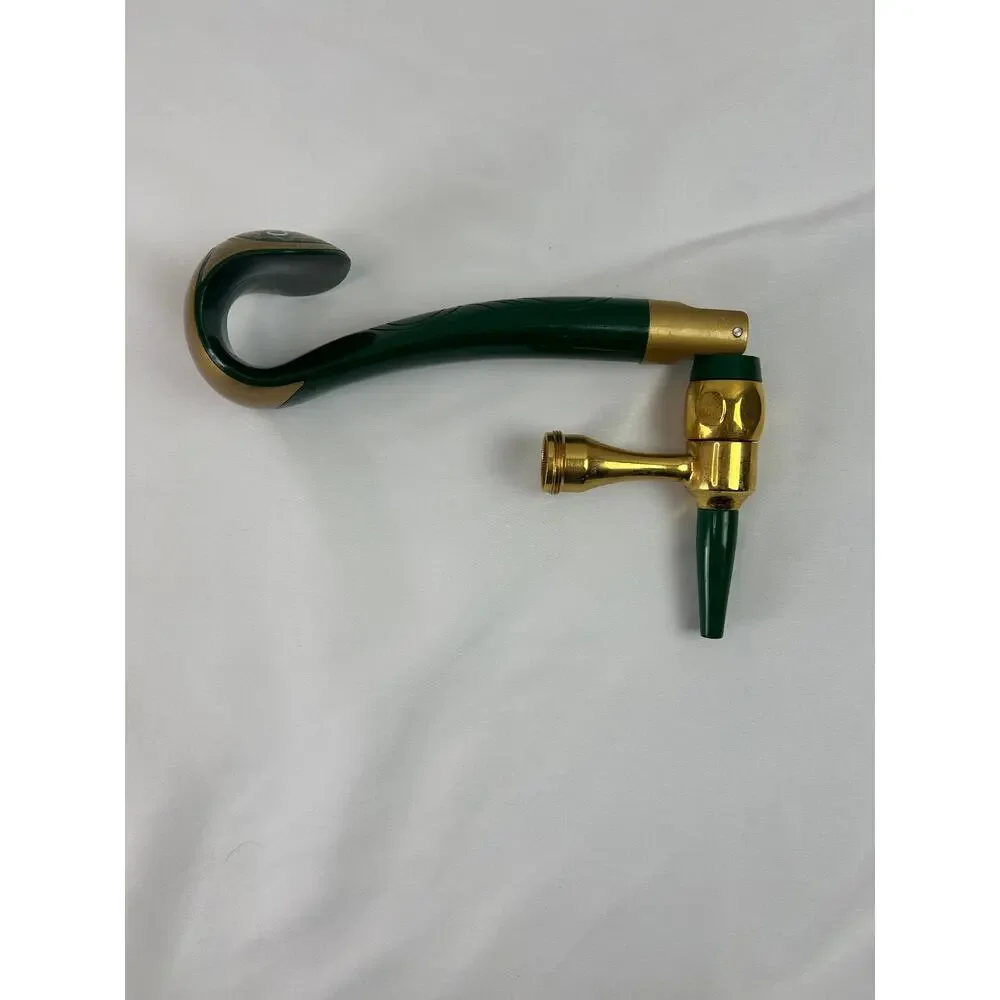 Caffrey's Irish Ale Beer Tap Faucet Swan Neck Green Gold Pub Breweriana